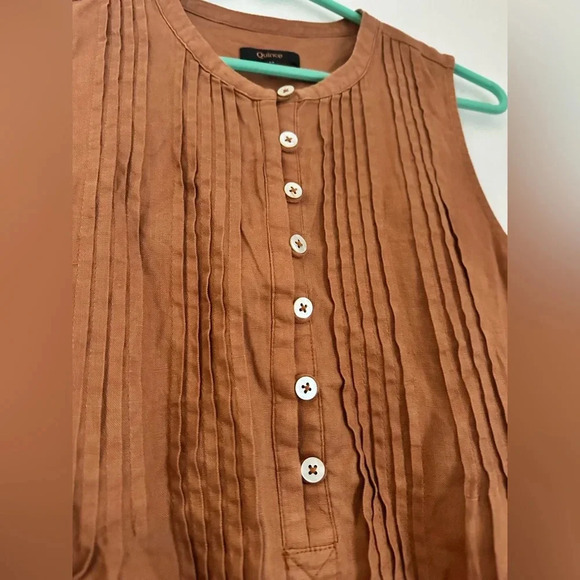 Quince 100% European Linen Sleeveless Swing Dress • M - Picture 7 of 7